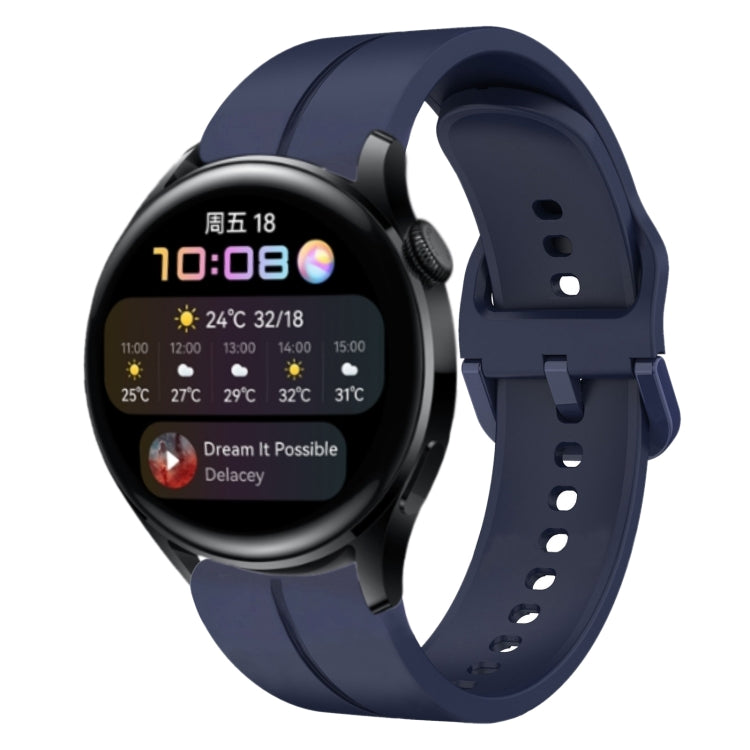 Cinturino in silicone con anello da 22 mm, For Huawei Watch 3, For Huawei Watch 3 Pro