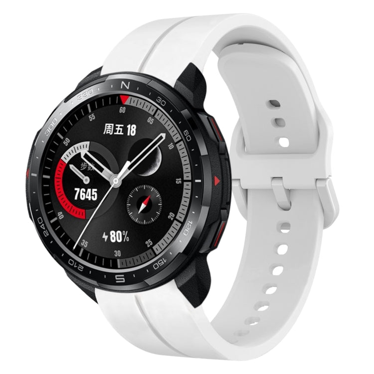 Cinturino in silicone con anello da 22 mm, For Honor Watch GS Pro, For Honor Magic Watch 2 46mm