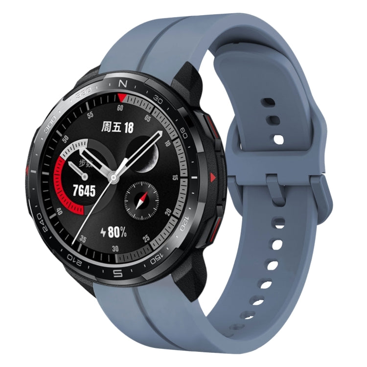 Cinturino in silicone con anello da 22 mm, For Honor Watch GS Pro, For Honor Magic Watch 2 46mm