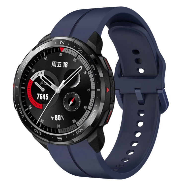 Cinturino in silicone con anello da 22 mm, For Honor Watch GS Pro, For Honor Magic Watch 2 46mm