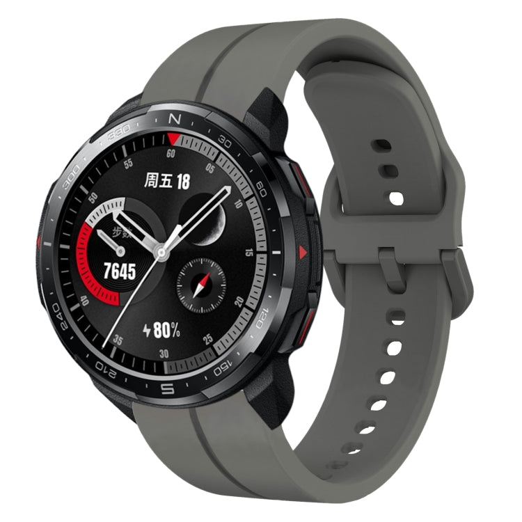Cinturino in silicone con anello da 22 mm, For Honor Watch GS Pro, For Honor Magic Watch 2 46mm