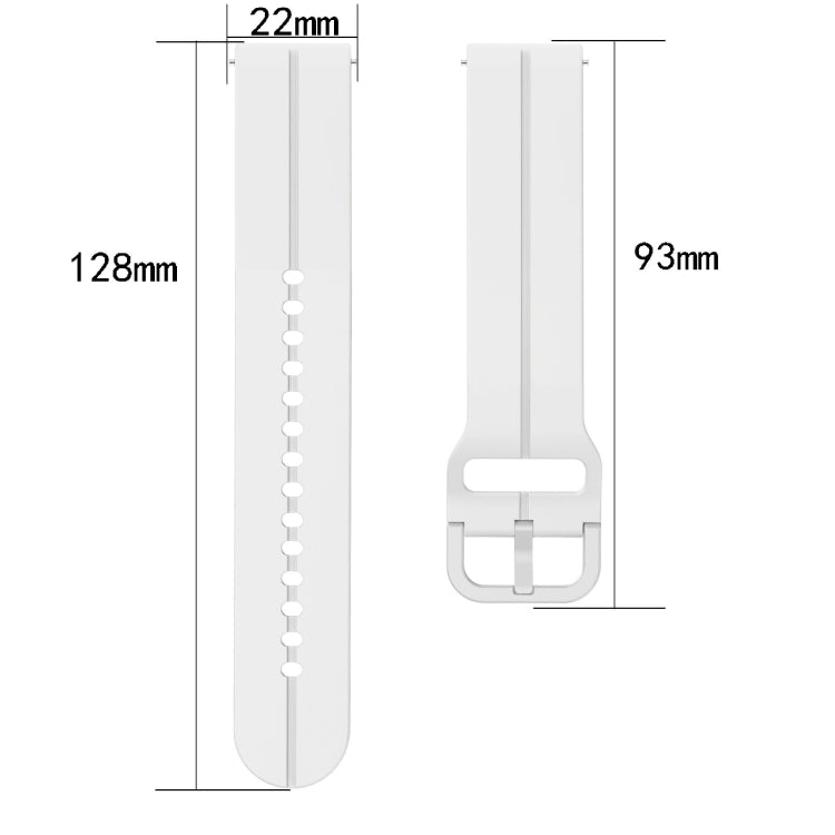Cinturino in silicone con anello da 22 mm, For Honor Watch GS Pro, For Honor Magic Watch 2 46mm
