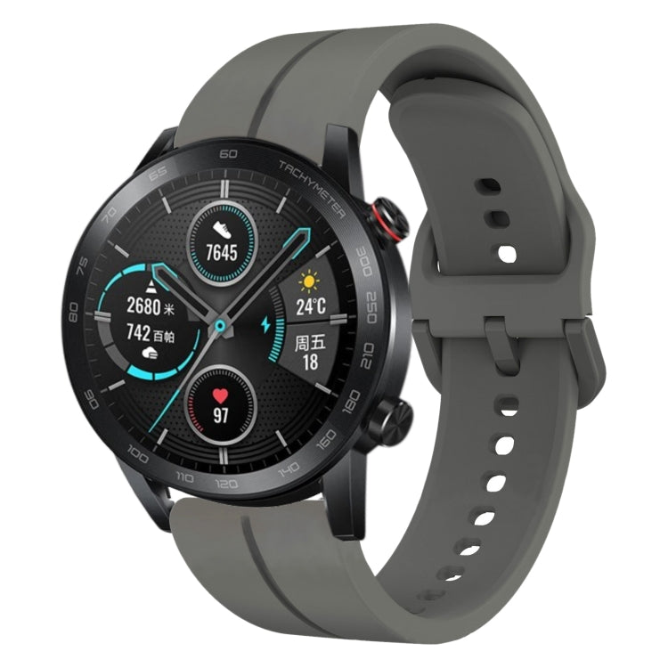Cinturino in silicone con anello da 22 mm, For Honor Watch GS Pro, For Honor Magic Watch 2 46mm