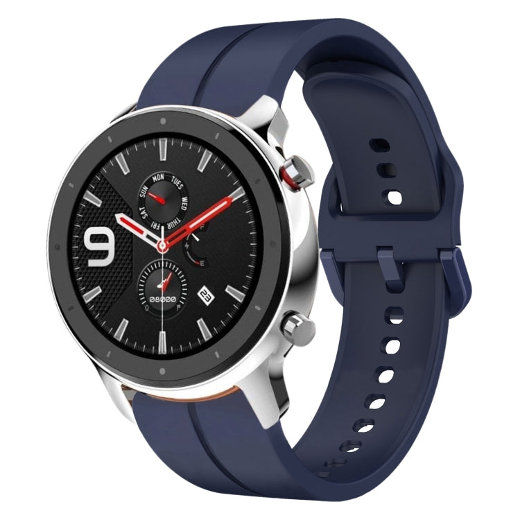 Cinturino in silicone con anello da 22 mm, For Amazfit GTR 4, For Amazfit GTR 4 Pro