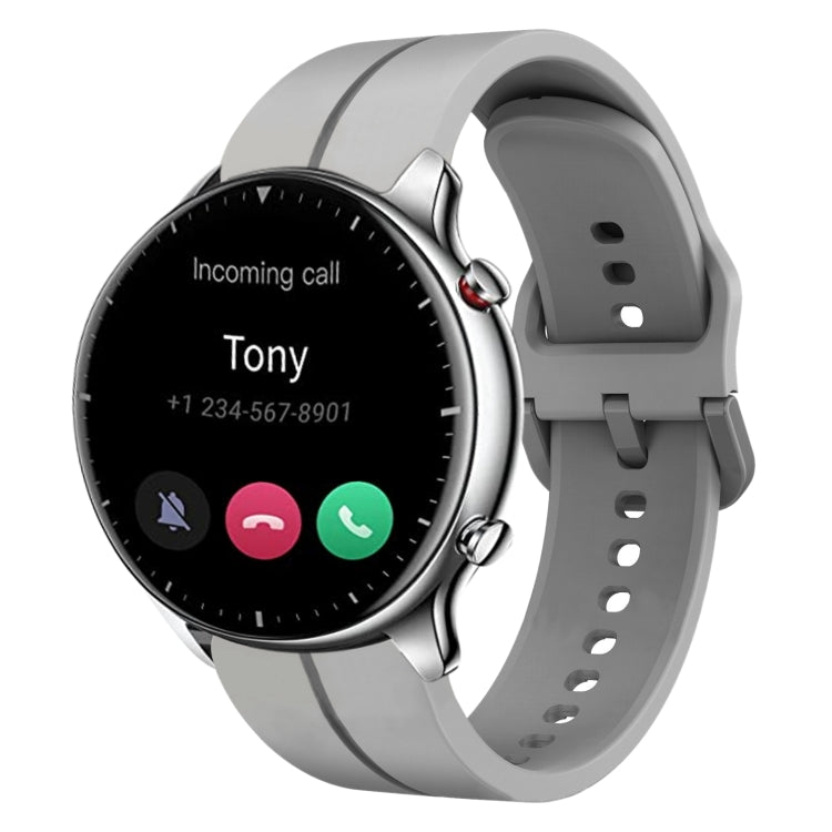 Cinturino in silicone con anello da 22 mm, For Amazfit GTR 2e, For Amazfit GTR 2