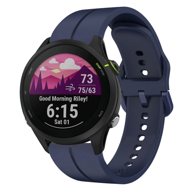 Cinturino in silicone con anello da 22 mm, For Garmin Forerunner255, For Garmin Forerunner 255 Music