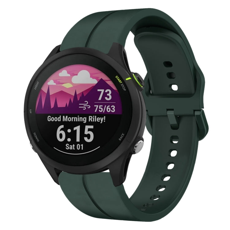 Cinturino in silicone con anello da 22 mm, For Garmin Forerunner255, For Garmin Forerunner 255 Music
