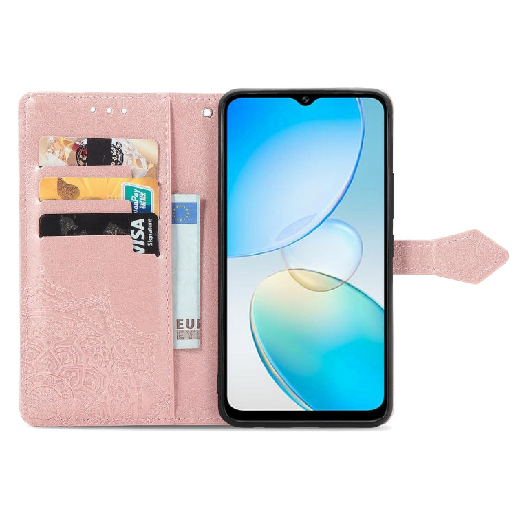 Custodia in pelle goffrata per Infinix Hot 12 Pro