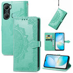Custodia in pelle goffrata per Infinix Hot 12 Pro