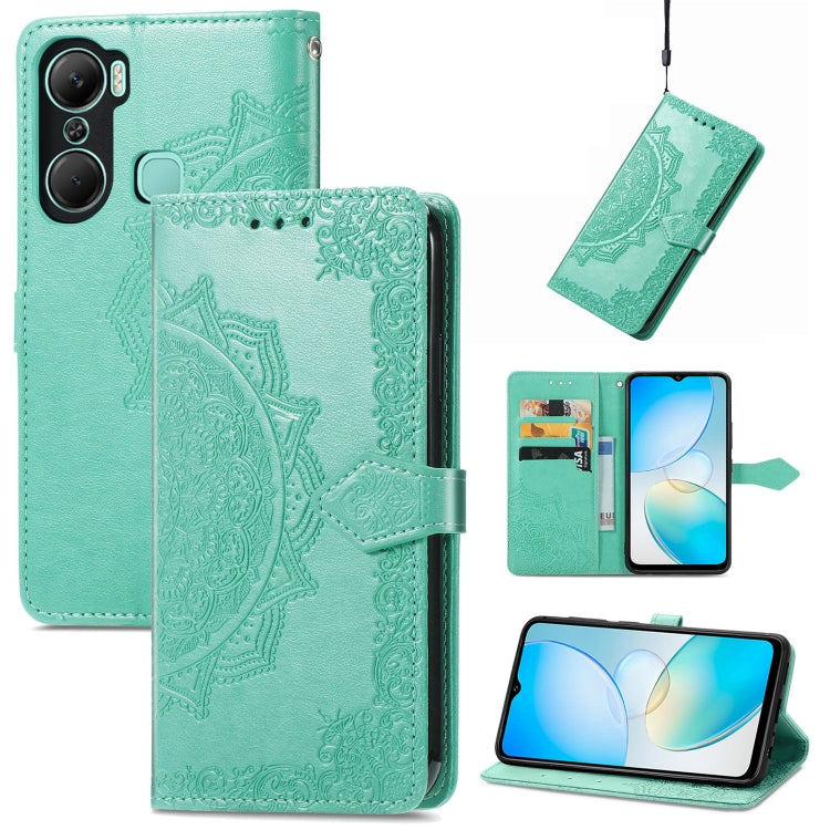 Custodia in pelle goffrata per Infinix Hot 12 Pro