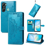Custodia in pelle goffrata per Infinix Hot 12 Pro