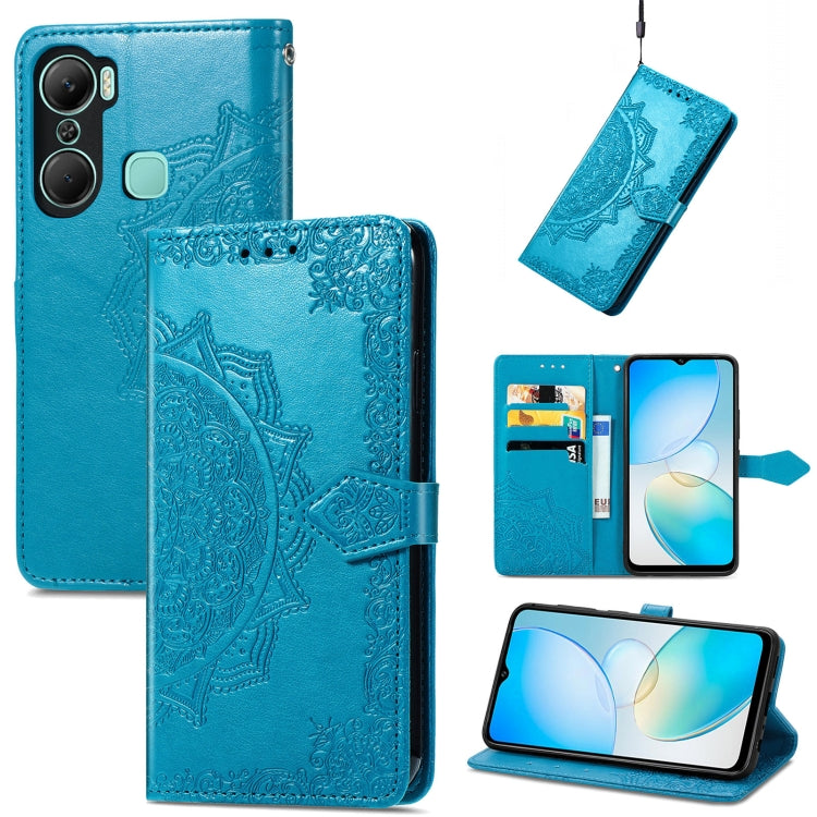 Custodia in pelle goffrata per Infinix Hot 12 Pro