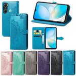 Custodia in pelle goffrata per Infinix Hot 12 Pro