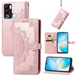 Custodia in pelle goffrata per Infinix Hot 12 Pro