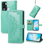 Custodia in pelle goffrata per Infinix Hot 12 Pro