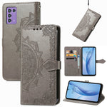 Custodia in pelle goffrata per Infinix Hot 12 Pro