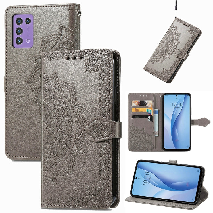 Custodia in pelle goffrata per Infinix Hot 12 Pro
