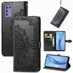 Custodia in pelle goffrata per Infinix Hot 12 Pro