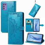 Custodia in pelle goffrata per Infinix Hot 12 Pro