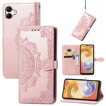 Custodia portafoglio in pelle goffrata per Samsung Galaxy A04