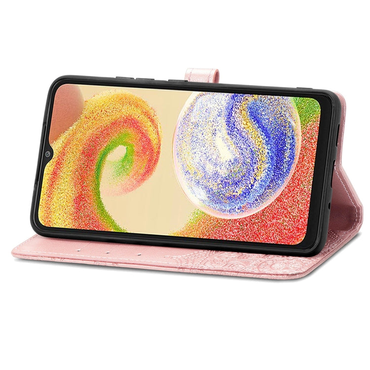 Custodia portafoglio in pelle goffrata per Samsung Galaxy A04