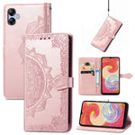 Custodia portafoglio in pelle goffrata per Samsung Galaxy A04