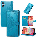 Custodia portafoglio in pelle goffrata per Samsung Galaxy A04
