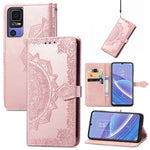 Custodia portafoglio in pelle goffrata per Samsung Galaxy A04
