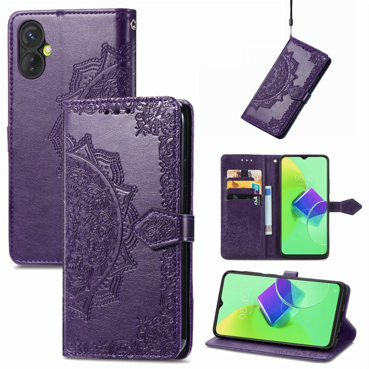 Custodia portafoglio in pelle goffrata per Samsung Galaxy A04