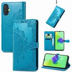 Custodia portafoglio in pelle goffrata per Samsung Galaxy A04