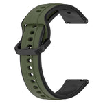 Cinturino in silicone bicolore con anello convesso da 22 mm, For Huawei Watch 3 Pro New
