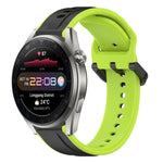 Cinturino in silicone bicolore con anello convesso da 22 mm, For Huawei Watch 3 Pro New