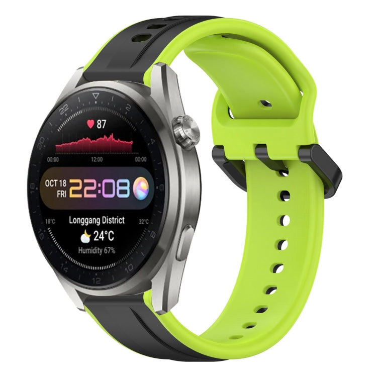 Cinturino in silicone bicolore con anello convesso da 22 mm, For Huawei Watch 3 Pro New