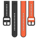 Cinturino in silicone bicolore con anello convesso da 22 mm, For Huawei Watch 3 Pro New