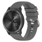 Cinturino per orologio in silicone tinta unita testurizzato a croce da 20 mm, For Garmin Forerunner 55, For Garmin Venu