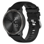 Cinturino per orologio in silicone tinta unita testurizzato a croce da 20 mm, For Garmin Forerunner 245 Music, For Garmin Forerunner 645
