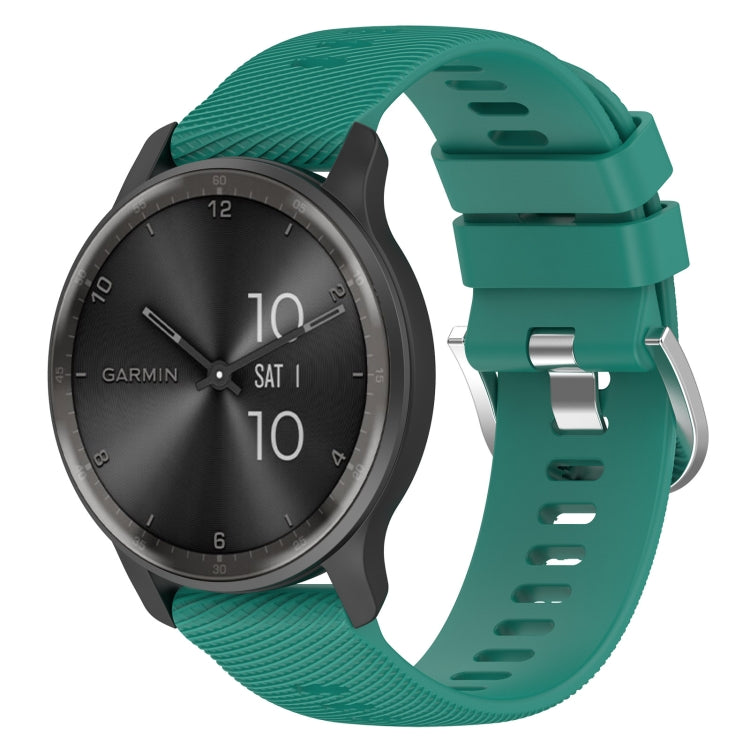 Cinturino per orologio in silicone tinta unita testurizzato a croce da 20 mm, For Garmin Forerunner 645 Music, For Garmin Forerunner Sq2