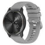 Cinturino per orologio in silicone tinta unita testurizzato a croce da 20 mm, For Garmin Forerunner Sq2 Music