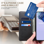 Custodia portafoglio in pelle per Samsung Galaxy S26 e S25