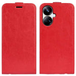 Per Realme 10 Pro + R64 Texture Custodia per telefono in pelle con vibrazione verticale singola, For Realme 10 Pro+