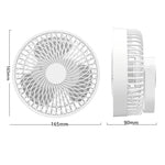 Ventilatore da campeggio portatile ricaricabile con LED
