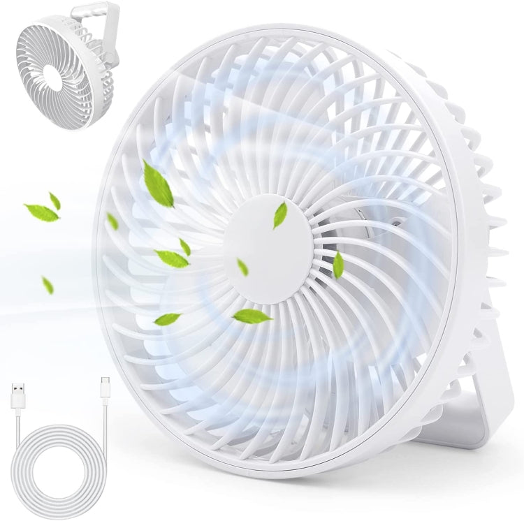 Ventilatore da campeggio portatile ricaricabile con LED