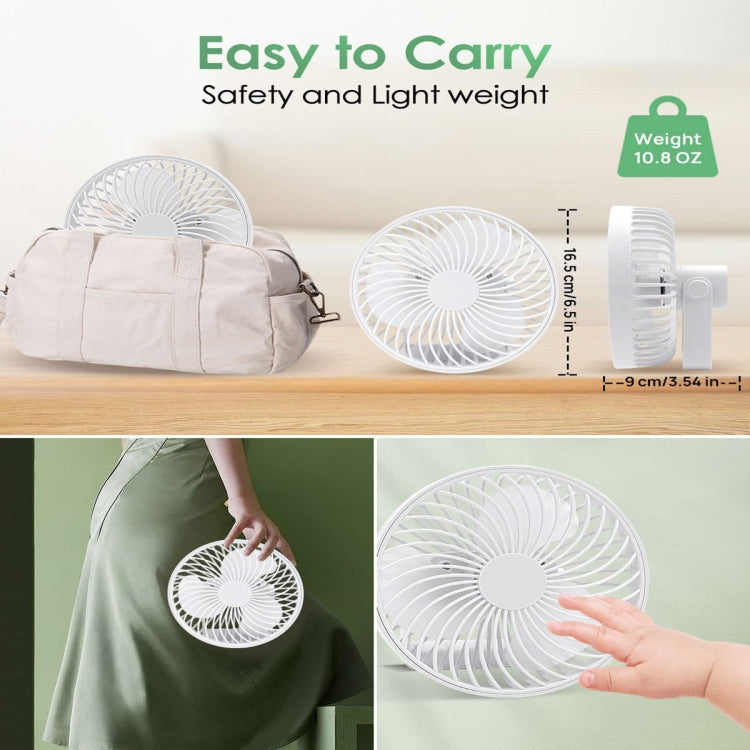 Ventilatore da campeggio portatile ricaricabile con LED