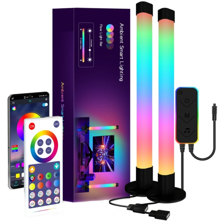 2 tubi luminosi LED con sincronizzazione musicale WiFi