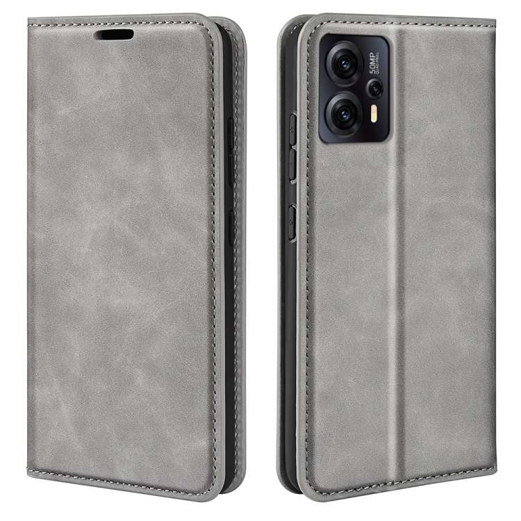 Per Motorola Moto E13 Custodia in pelle con ventosa magnetica retro-pelle, For Motorola Moto E13