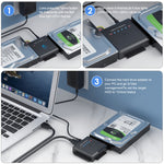 Convertitore adattatore USB 3.0 a SATA/IDE con clonazione