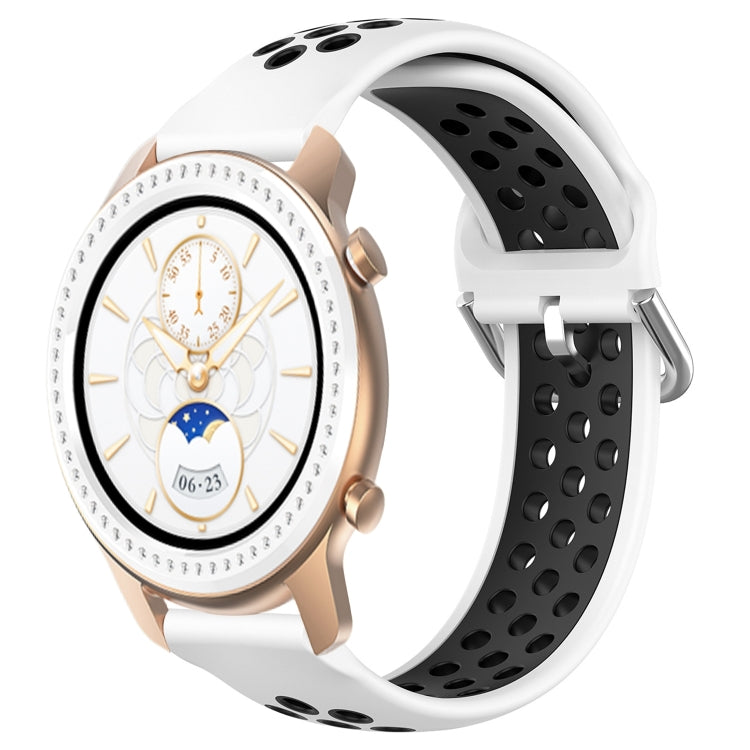 Cinturino sportivo in silicone traspirante perforato da 20 mm, For Amazfit GTR 42MM