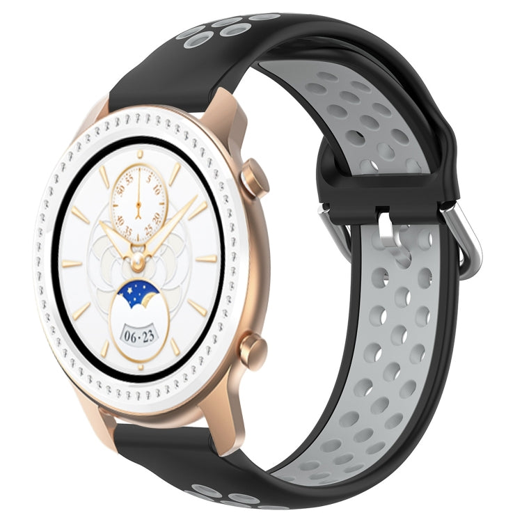 Cinturino sportivo in silicone traspirante perforato da 20 mm, For Amazfit GTR 42MM