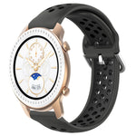 Cinturino sportivo in silicone traspirante perforato da 20 mm, For Amazfit GTR 42MM