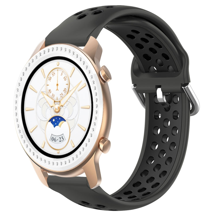 Cinturino sportivo in silicone traspirante perforato da 20 mm, For Amazfit GTR 42MM
